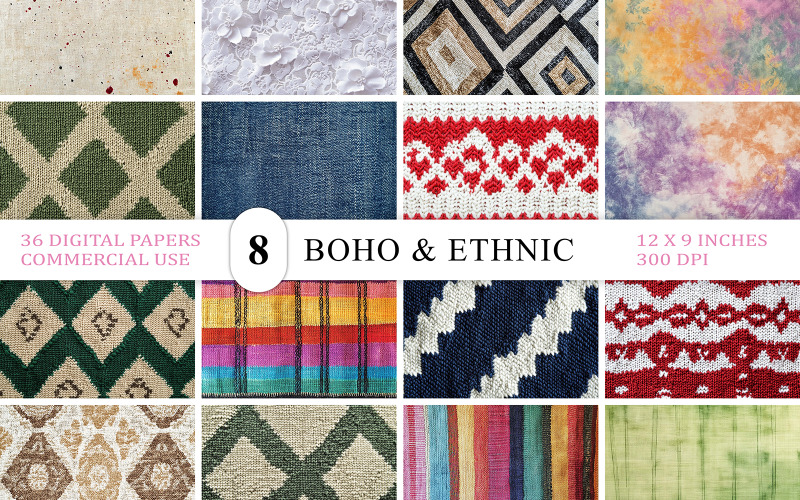 Rustic & Vintage Fabric Backgrounds | Boho & Ethnic Fabric Texture | Artistic Fabric Texture