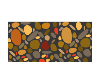 Vibrant Organic Stone Mosaic Abstract Artwork