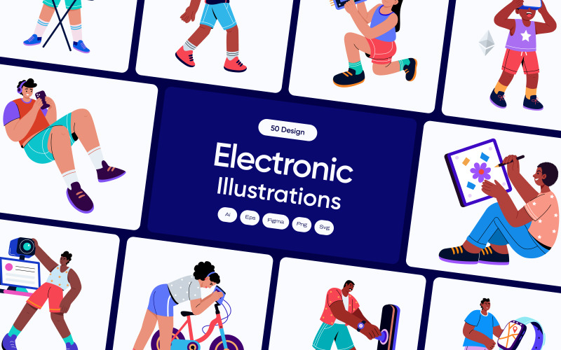 Electronic Illustration Art Set
