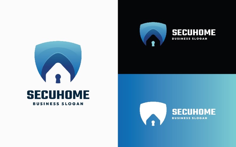 Home Security & Protection Logo Logo Template