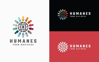 Humanes - Diverse Community & Global Connection Logo