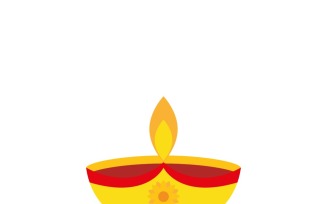 Islamic Diwali Oil Lamp Festival of Lights Illustration