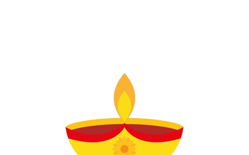 Islamic Diwali Oil Lamp Festival of Lights Illustration Vector Graphic