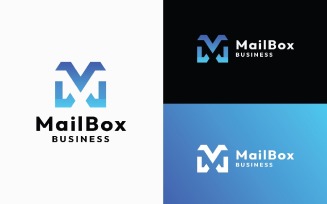 Mail Box – Modern M Letter Delivery & E-Commerce Logo