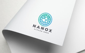 Nanox Molecular Circle Logo