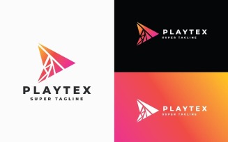 Playtex - Dynamic Pixel Play Button Logo
