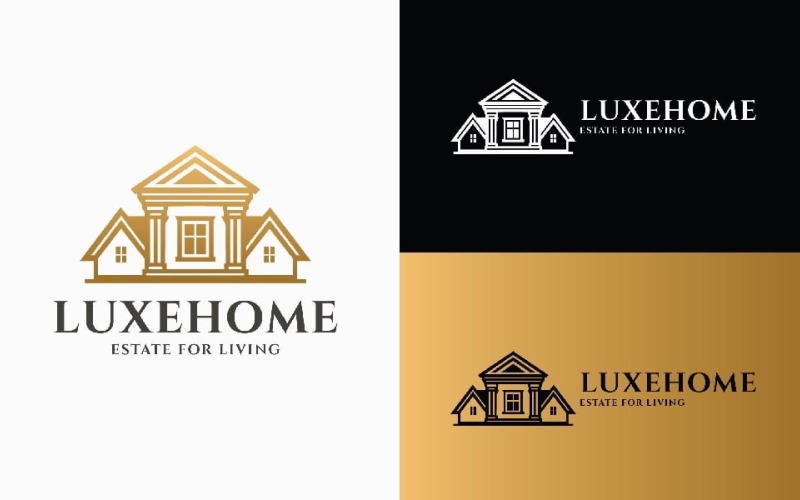 Premium Luxury Real Estate Logo Logo Template