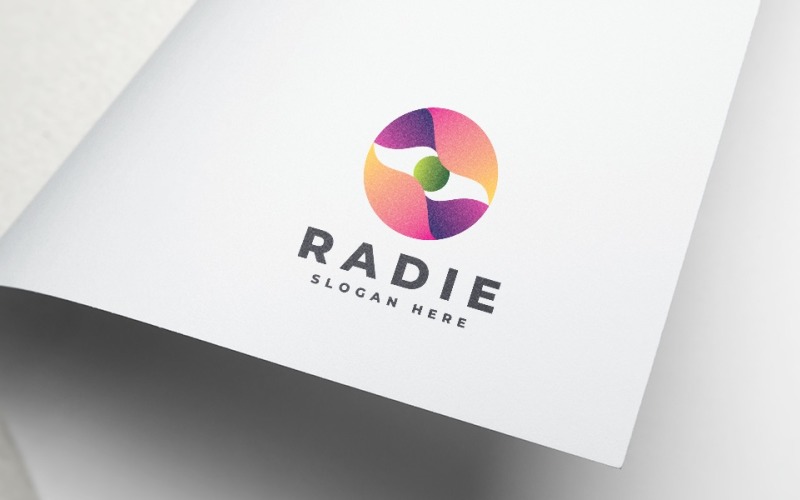 Radie Abstract Circle Logo Logo Template