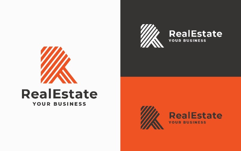 Real Estate - Modern R Letter Logo Logo Template