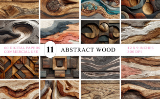 Wood Surface Texture Overlays | Flowing Grain Carved Pattern | High-Resolution Natural Textures