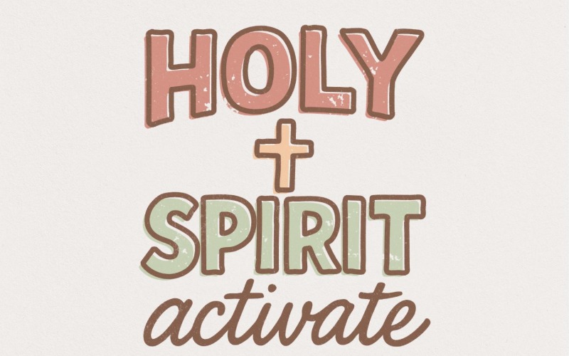 Holy Spirit Activate PNG, Faith Christian Shirt, Digital Download, Religion Gift, Spiritual Quote Illustration