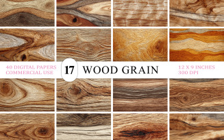 Natural Hardwood Seamless Texture | Realistic Wood Grain Texture Background | Bundle Rustic Wood