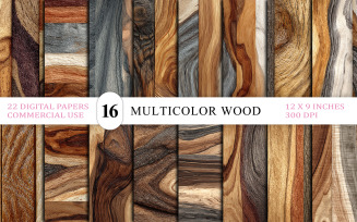 Realistic Multitone Tree Wood | Grain Natural Multicolor Wood Grain Texture | Earthy Wood Surface