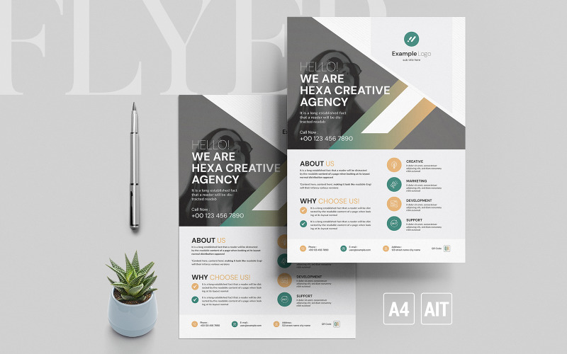 Agency Corporate Flyer Template Corporate Identity