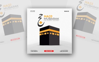 Hajj Mubarak Social Media Post Design