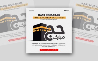 Hajj Mubarak Social Media Post Template