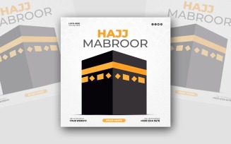Hajj Mubarak Social Media Poster