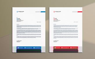 Letterhead Template Design, Unique & Modern Letterhead Template, Corporate Identity Template