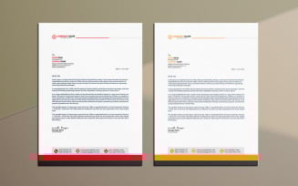 Modern & creative Letterhead Template Design - Corporate Identity Template