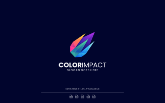 Modern Gradient Meteor Logo Design