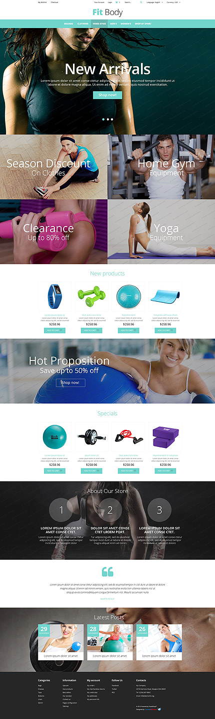 Kit Graphique #53327 Corps Magasin Magento Theme - Magento Main Page  preview