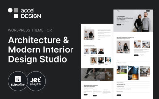 AccelDesign - WordPress Theme for Architecture & Modern Interior Design Studio