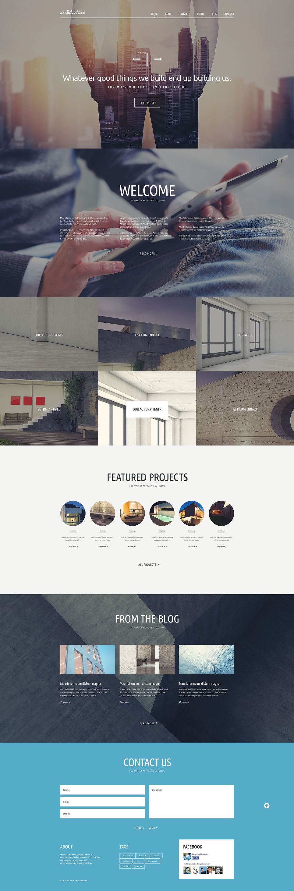 Architecture Joomla Template New Screenshots BIG