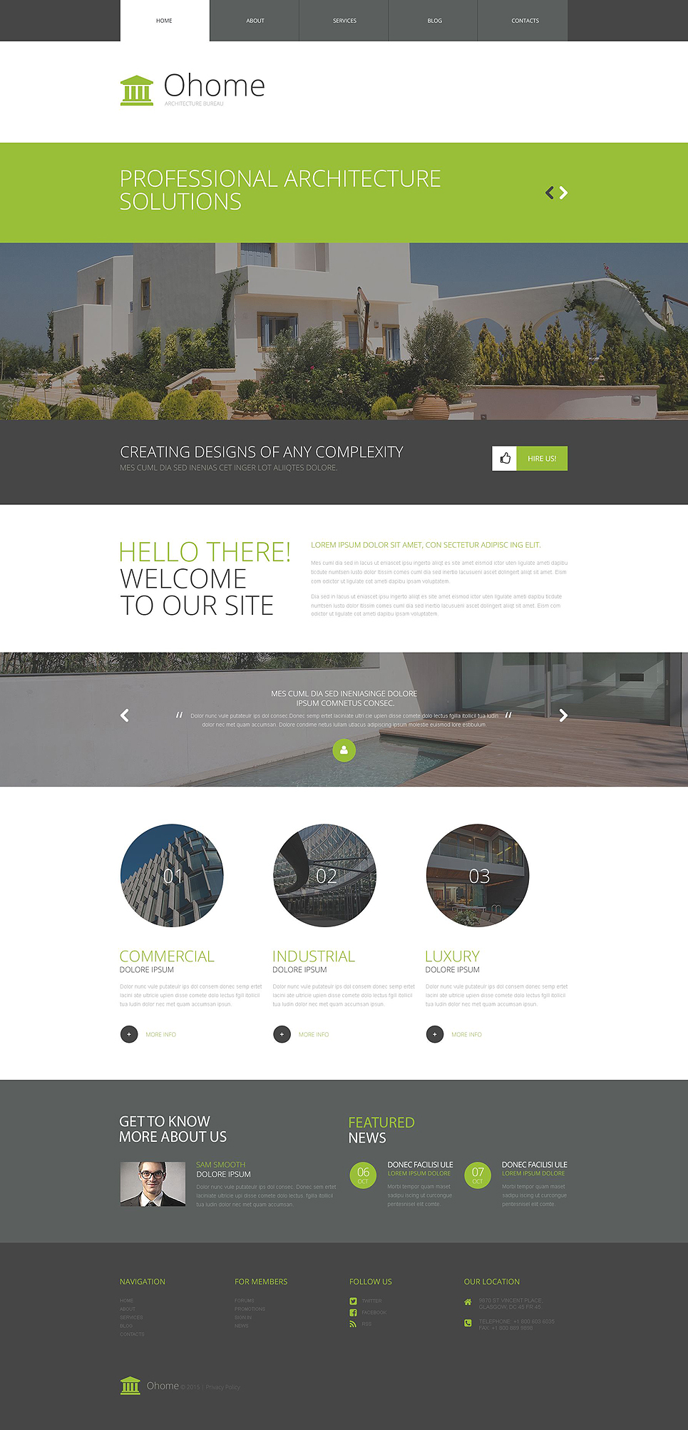 Architecture WordPress Theme New Screenshots BIG