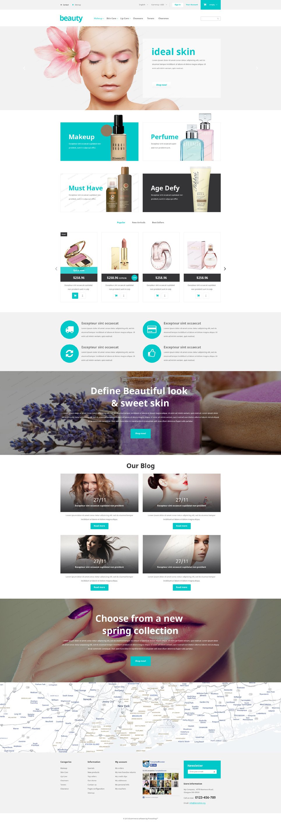 Beauty Store Free PrestaShop Theme