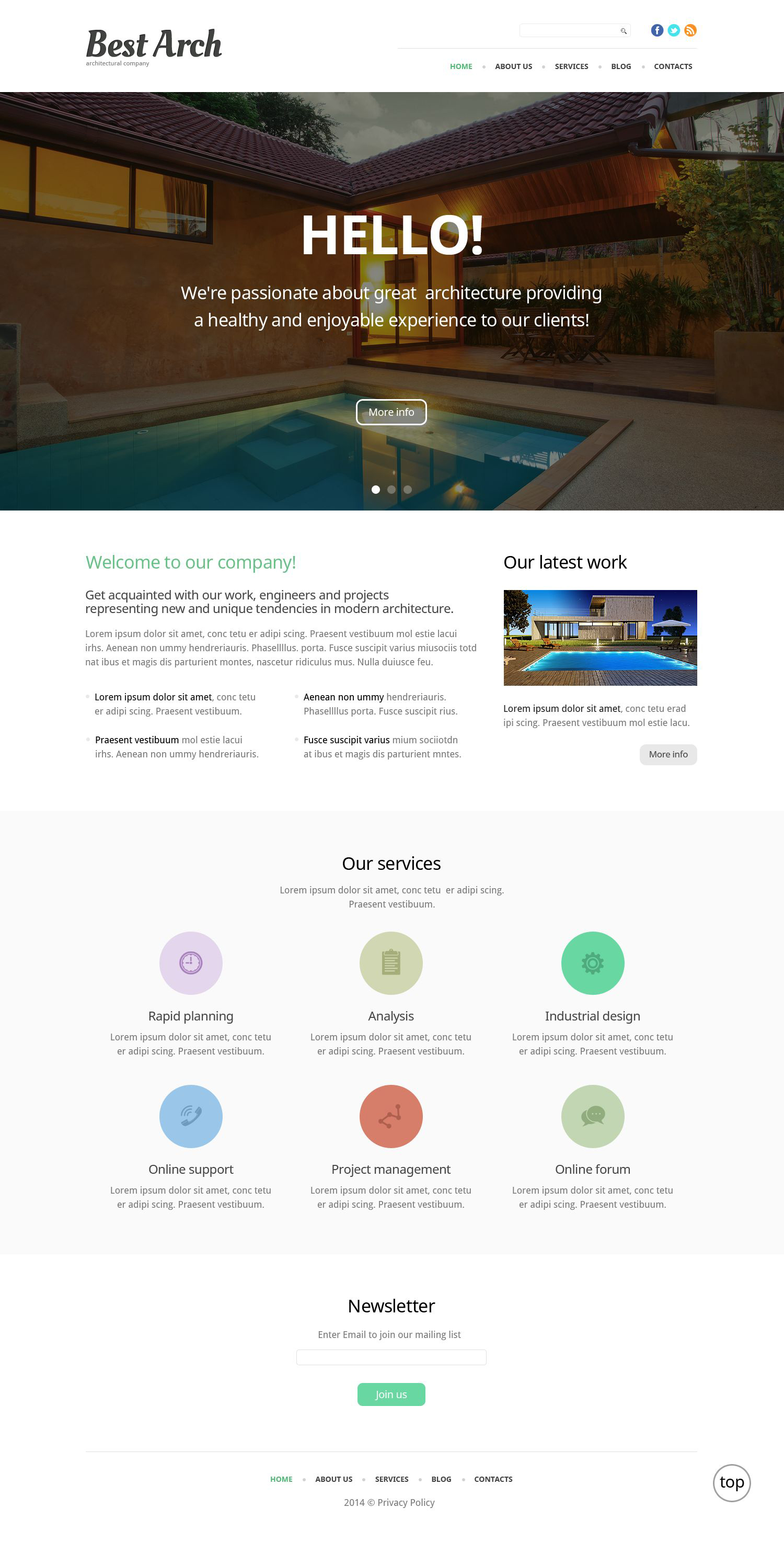 Best Arch WordPress Theme - screenshot