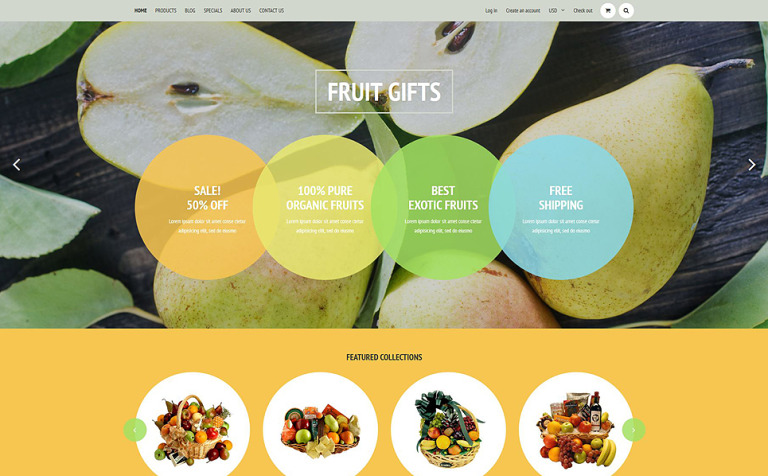 Fruit Shop Bootstrap Shopify Template Big Screenshot Fruit Shop Shopify Theme New Screenshots BIG
