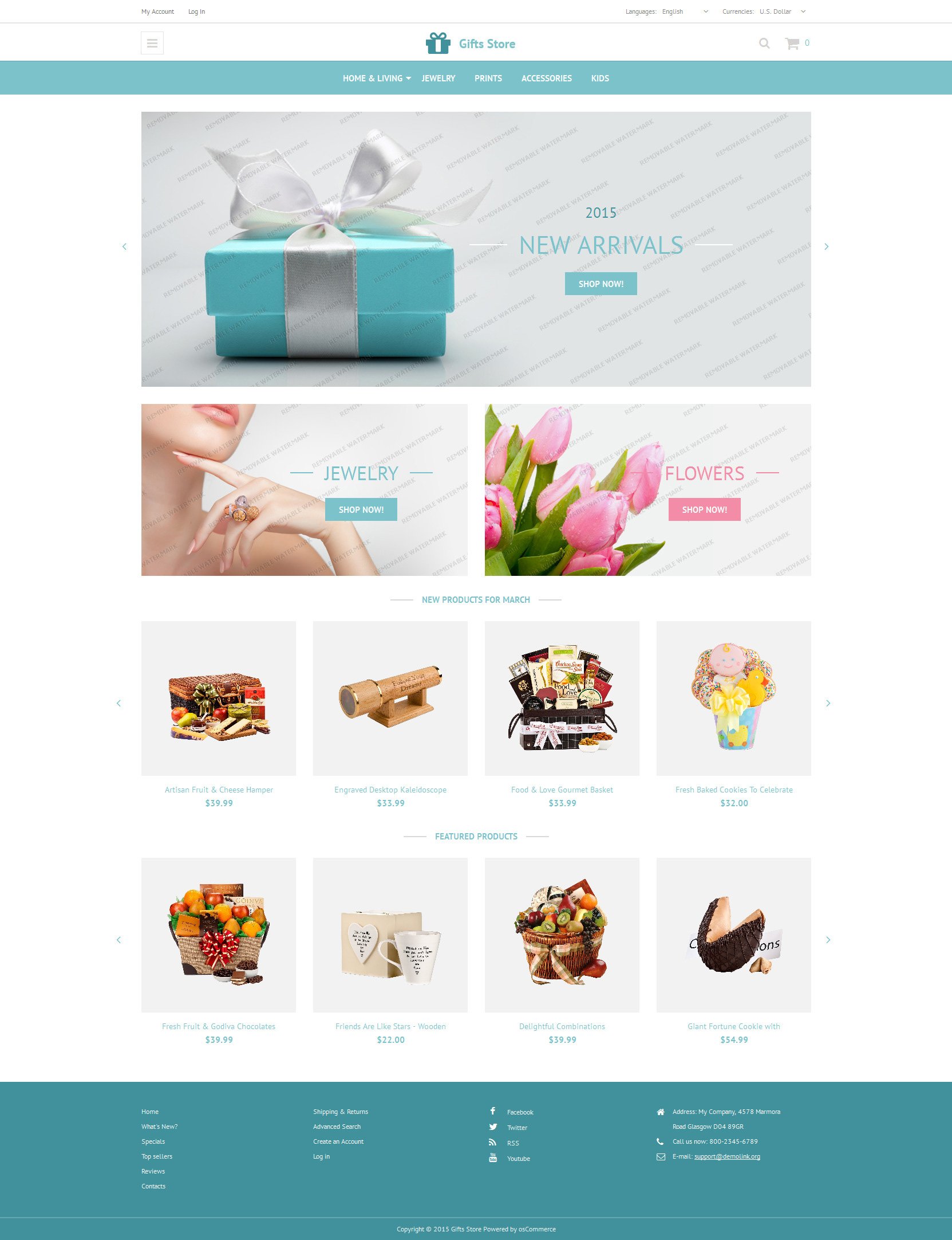 DDC Download Gift Store Oscommerce Free Theme in PDF