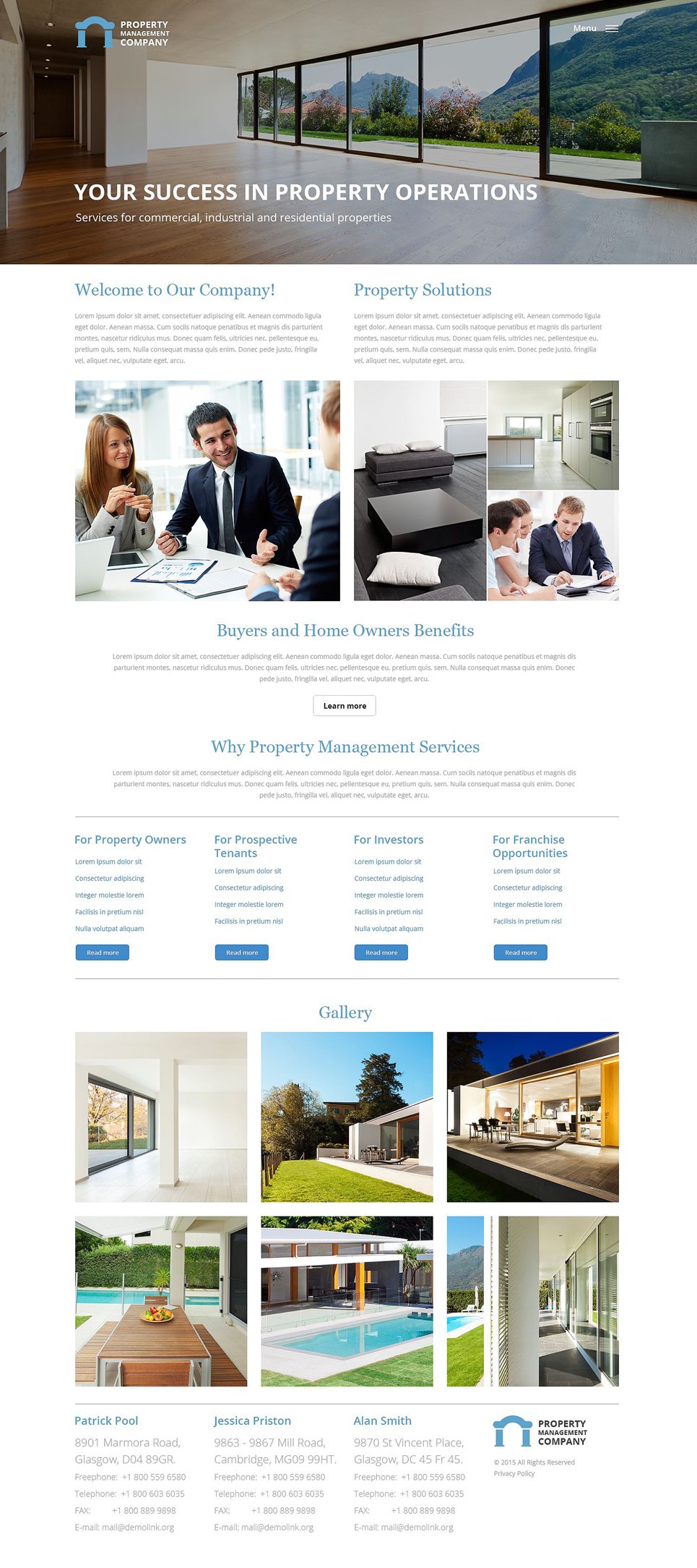 Real Estate Agency Responsive Website Template New Screenshots BIG
