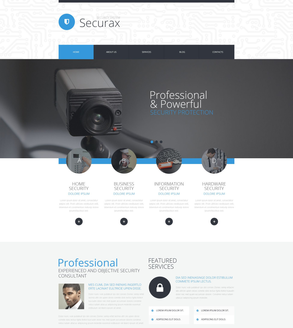 Demo For Security Systems Wordpress Theme 53386