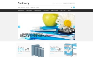 Stationery Store OpenCart Template