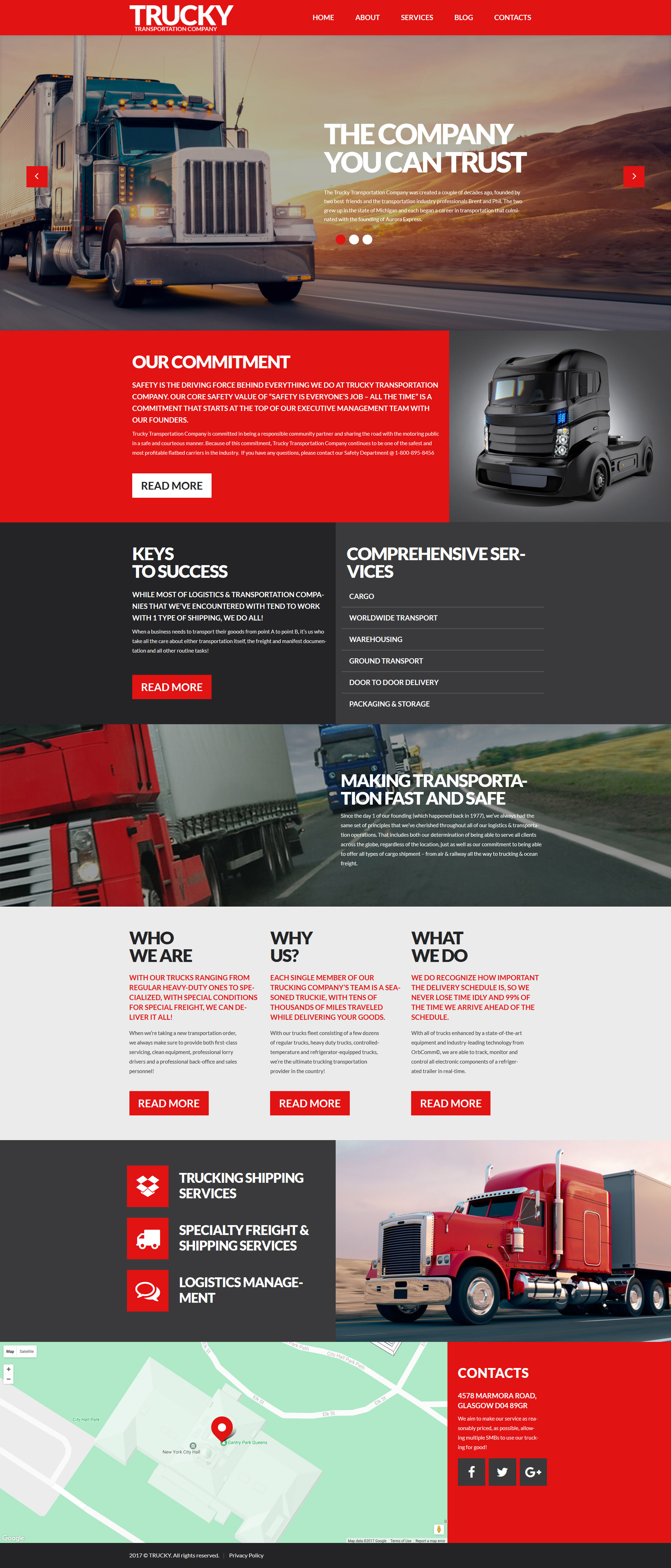 Tema De WordPress "Trucky" #53388 - captura de pantalla