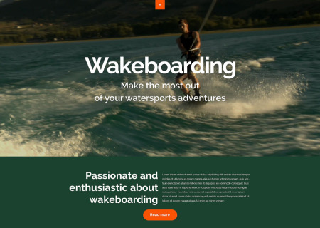 Wakeboarding Responsive