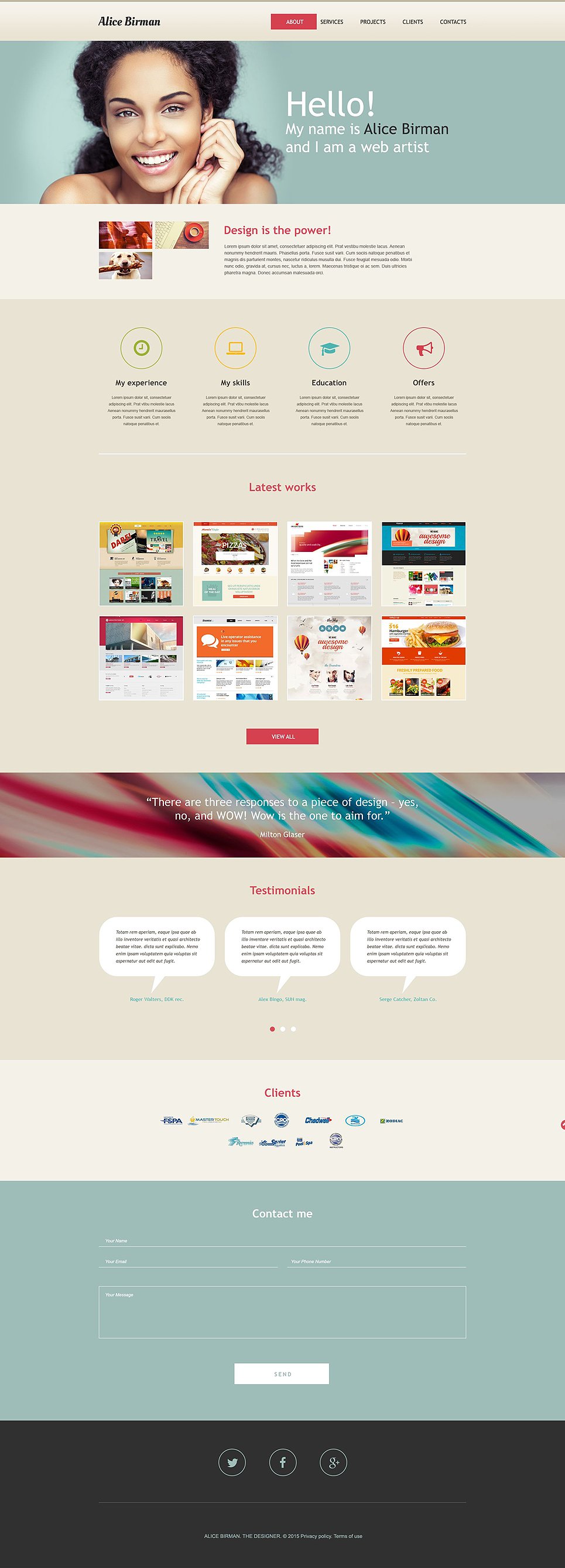 Web Development Muse Template New Screenshots BIG