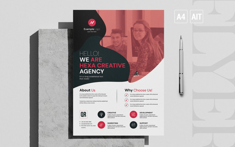 Corporate Flyer/Poster (Illustrator CC) Corporate Identity