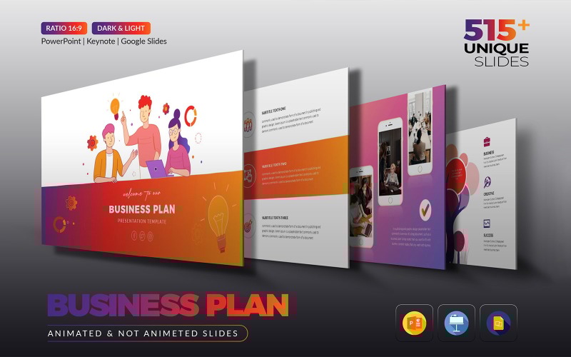 The Best Business Animated Presentation Template PowerPoint Template