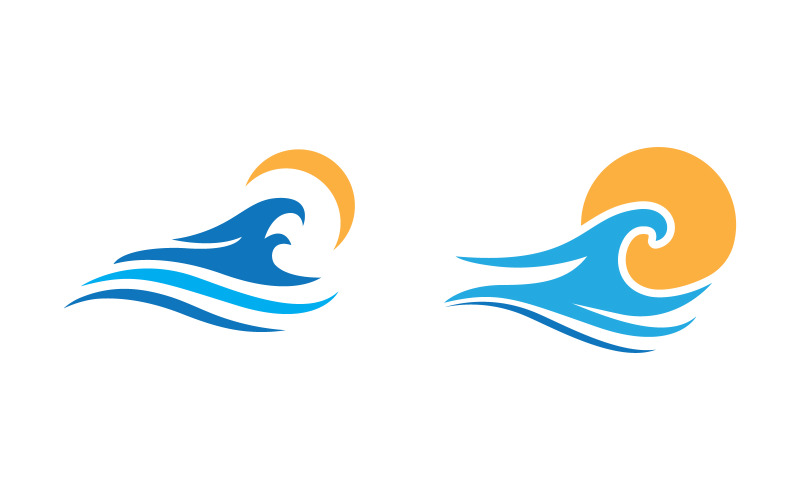 Water wave liquid vector Logo illustration design V2.251 Logo Template