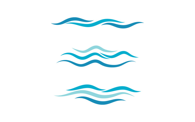 Water wave liquid vector Logo illustration design V2.256 Logo Template