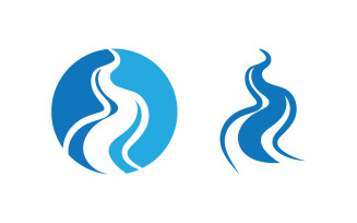 Water wave liquid vector Logo illustration design V2.259