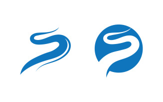 Water wave liquid vector Logo illustration design V2.266