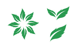 Ecology Tree Leaf vector icon illustration logo design v.54
