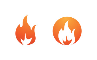 Flames Logo icon illustration vector design template v1.138
