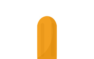 Delicious Refreshing Orange Popsicle on Wooden Stick