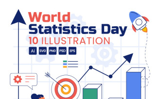 10 World Statistics Day Illustration