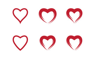 Love icon illustration design template v.1