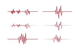 Red heartbeat line icon Pulse Rate Monitor. Vector illustration v.13